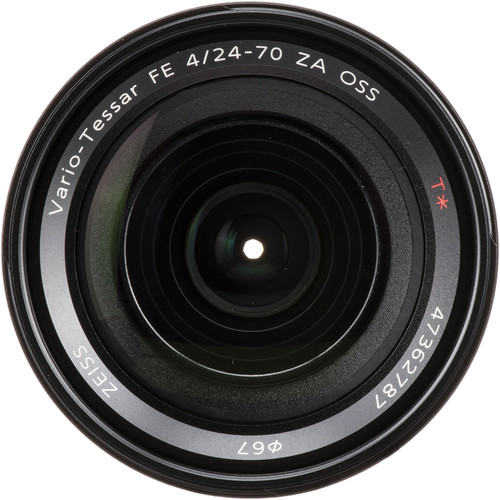نمای جلو لنزسونی FE 24-70mm f:4 ZA OSS